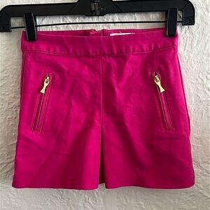 Kate Spade Children’s Girls Pink Pleated Bow Gold Zippers Skirt 7